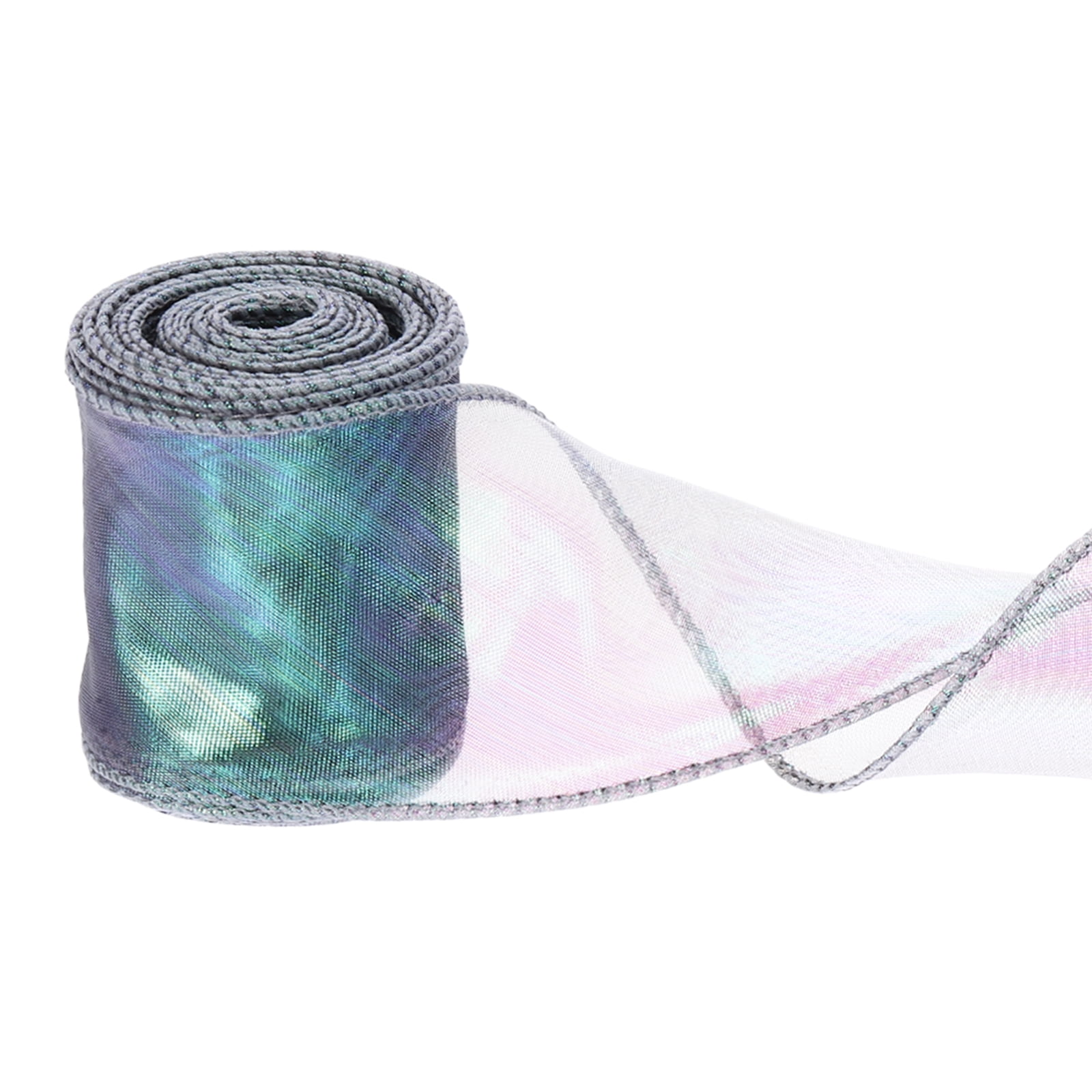 String Ribbon Wool Uxcell Wired Chiffon Ribbon 2-3/8 Inch x 10 Yard, Sheer Wired Organza ...