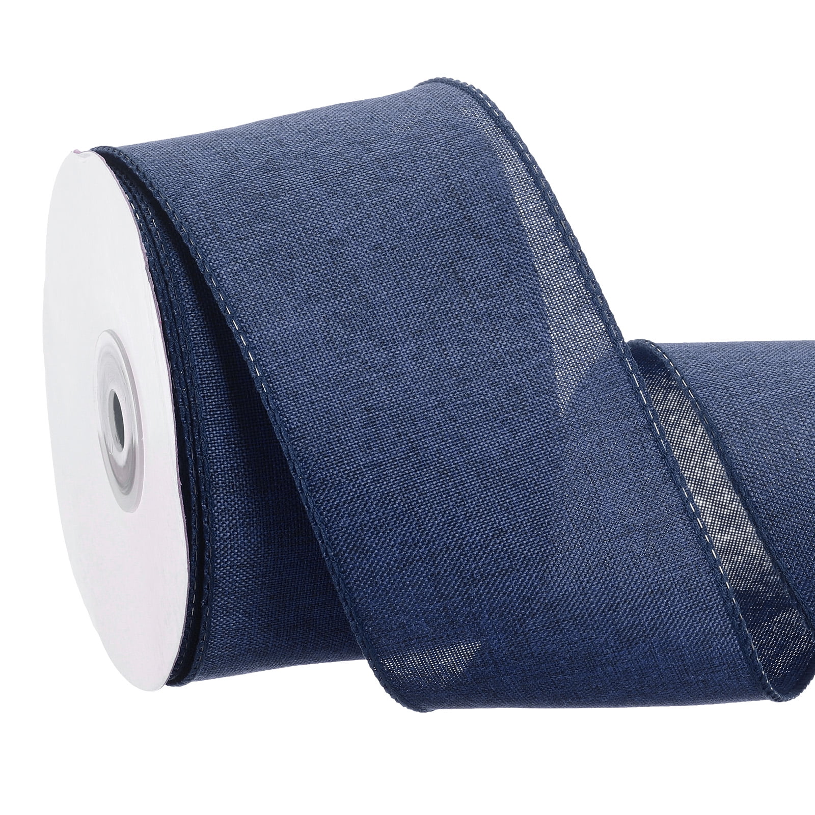 Uxcell Wired Edge Ribbon 2-1/2 inch x 10 Yard Burlap Wired Ribbon for ...