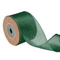 thumbnail image 1 of Uxcell Wired Sheer Ribbon, 1-1/2 Inch x 10 Yard Wired Sheer Ribbon Dark Green Metallic Sheer Wire Ribbon, Sheer Silky Fabric for DIY Craft Gift Wrapping Wedding Home Party Decorations, 1 of 7