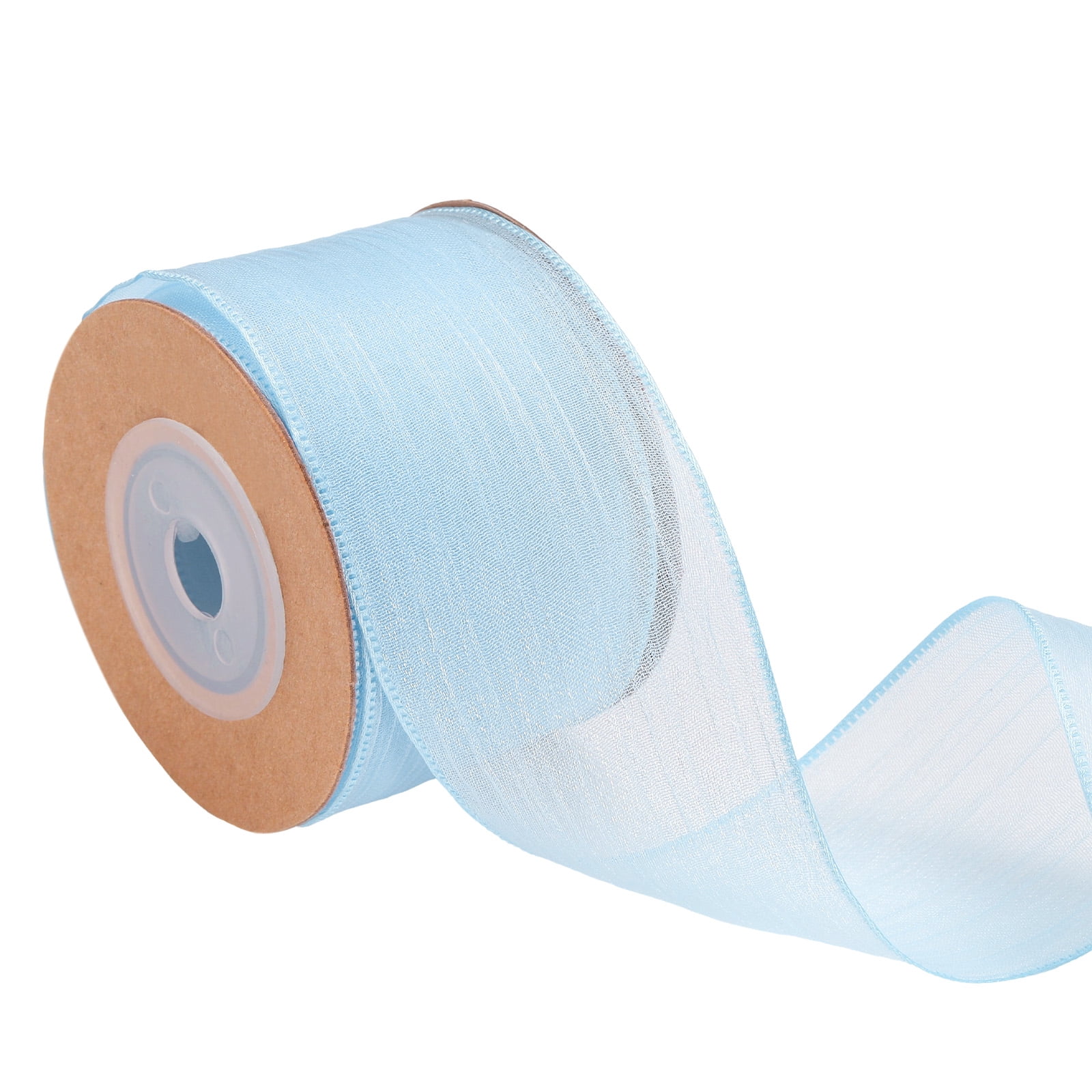 Uxcell Wired Sheer Ribbon, 1-1/2 Inch x 10 Yard Wired Sheer Ribbon ...