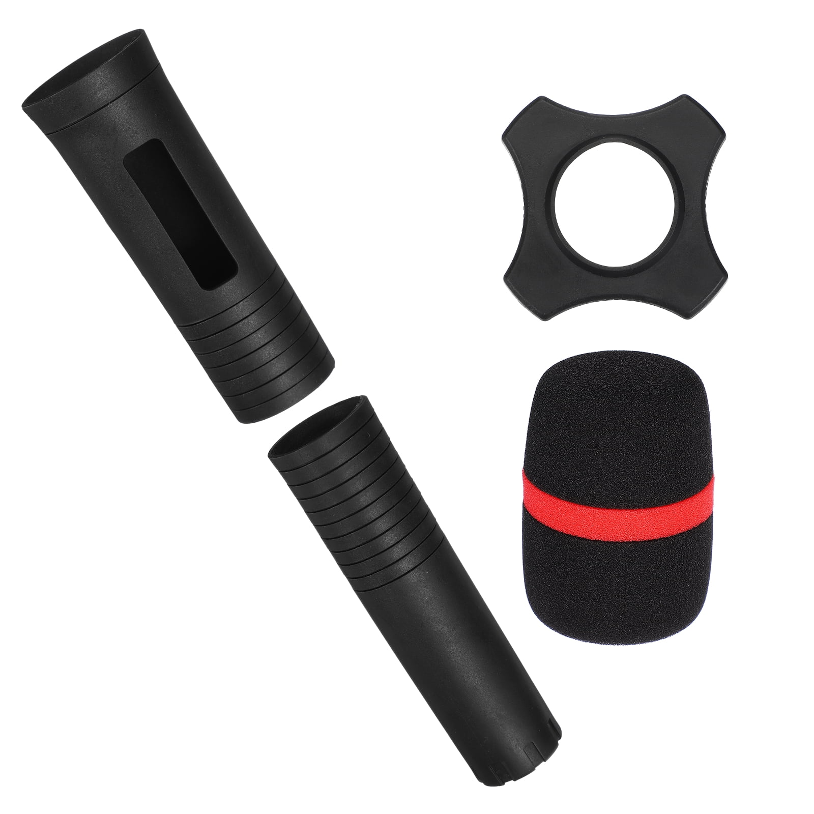 Uxcell Wireless Handheld Microphone Handle Sleeve Rubber Handle Covers ...