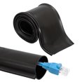 thumbnail image 1 of Uxcell Wires Hider, 6.6 Feet Long 2" Inner Dia Flexible Silicone Cord Cover Snap-fit Cable Protector (Black), 1 of 6
