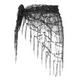 thumbnail image 1 of Uxcell Women's Belly Dance Hip Scarf with Sequins Triangle Wrap Skirts Waist Chain for Music Festival Party Costume Black, 1 of 7