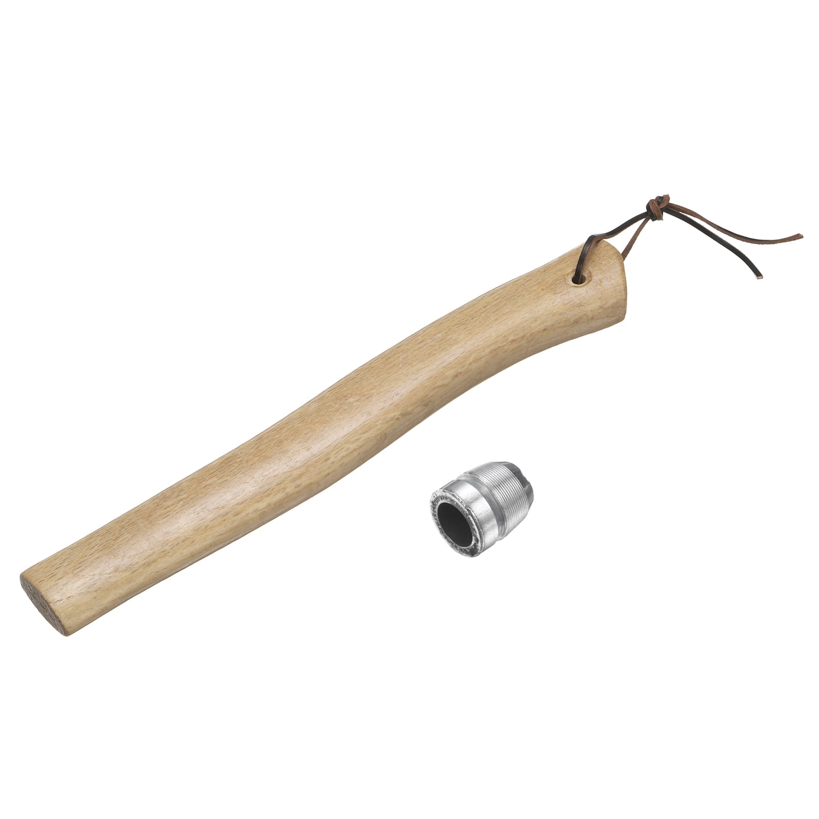 Uxcell Wood Axe Handle Replacement 12.6" Universal Hickory Hatchet Handle with Round Wedge for Camping Gardening Axe