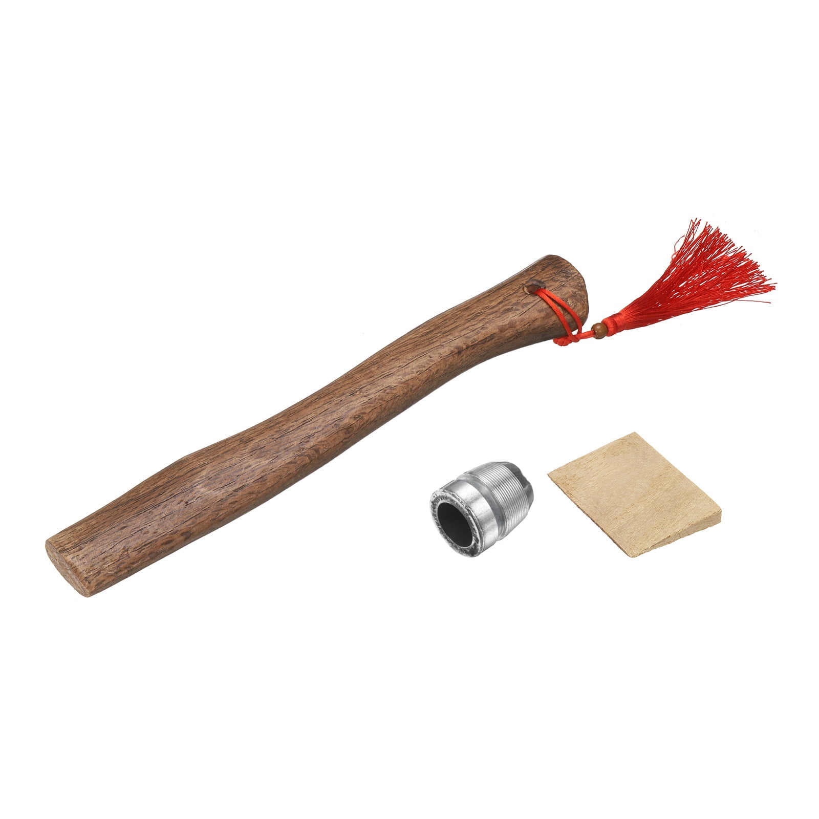 Uxcell Wood Axe Handle Replacement 13" Universal Hickory Hatchet Handles with Wooden and Round Wedges for Camping Garden Axe