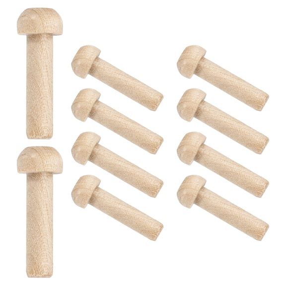Uxcell Wood Axle Pegs Mini Wooden Peg Wooden Wheels Shaft for DIY Model Cars Trucks 7/32" Dia. 1-1/16" Length