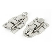 Uxcell Wood Box Toolbox Cabinet Metal Spring Loaded Latches Catch Toggle Hasp 2PCS