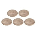 thumbnail image 1 of Uxcell Wood Button Top Plugs Oak Hardwood Screw Hole Furniture Plugs 0.1" x   0.35" Wooden 5Pcs, 1 of 3