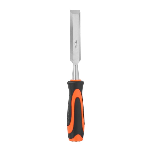 Uxcell Wood Chisel 7/8" CR-V Steel Beveled Edge Blade Wood Working Chisel Woodworking Tools with Plastic Handle for Carving Woodworking DIY Projects