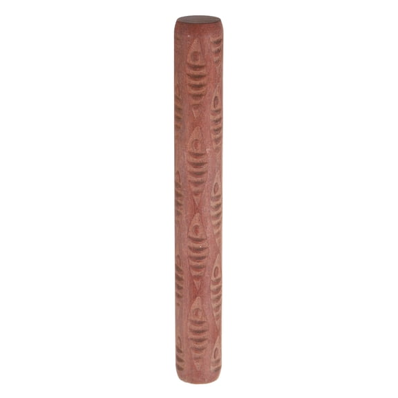 Uxcell Wood Clay Roller Pattern Modeling 4.7 Inch Beech Wood Hand Rollers Wooden Pottery Tools Fish Texture Rollers for Clay Baking Playdough DIY