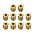 thumbnail image 1 of Uxcell Wood Furniture M4x10mm Threaded Insert Nuts Interface Hex Socket Drive 40Pack, 1 of 6