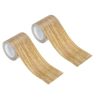ULTECHNOVO 2 Pcs Wood Grain Tape Woodgrain Tape Wood Colored Duct Tape  Mirror Tape Red Light Stickers Wood Tape Repair Wood Washi Tape Wood Strips  Door Pe and OPP Tape Roll Tables