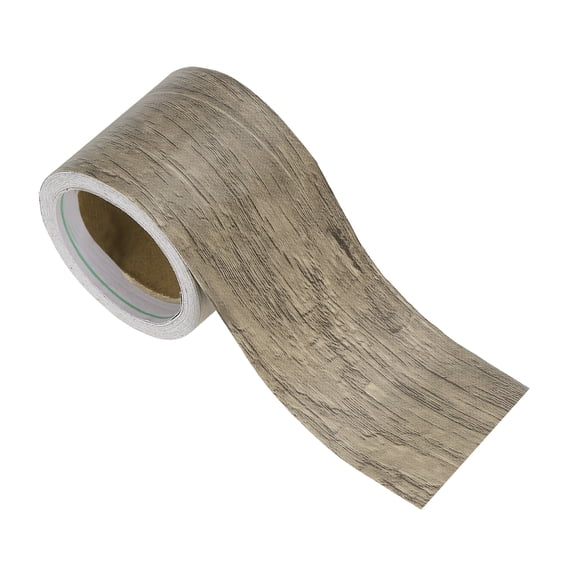 Uxcell Wood Grain Repair Tape 2in x16ft, Self Adhesive Realistic Textured Repair Tape Patch, Yellow Teak