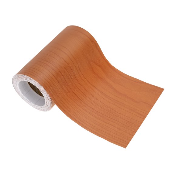 Uxcell Wood Grain Repair Tape 4.7in x33ft, Self Adhesive Realistic Textured Repair Tape Patch, Red Cherry