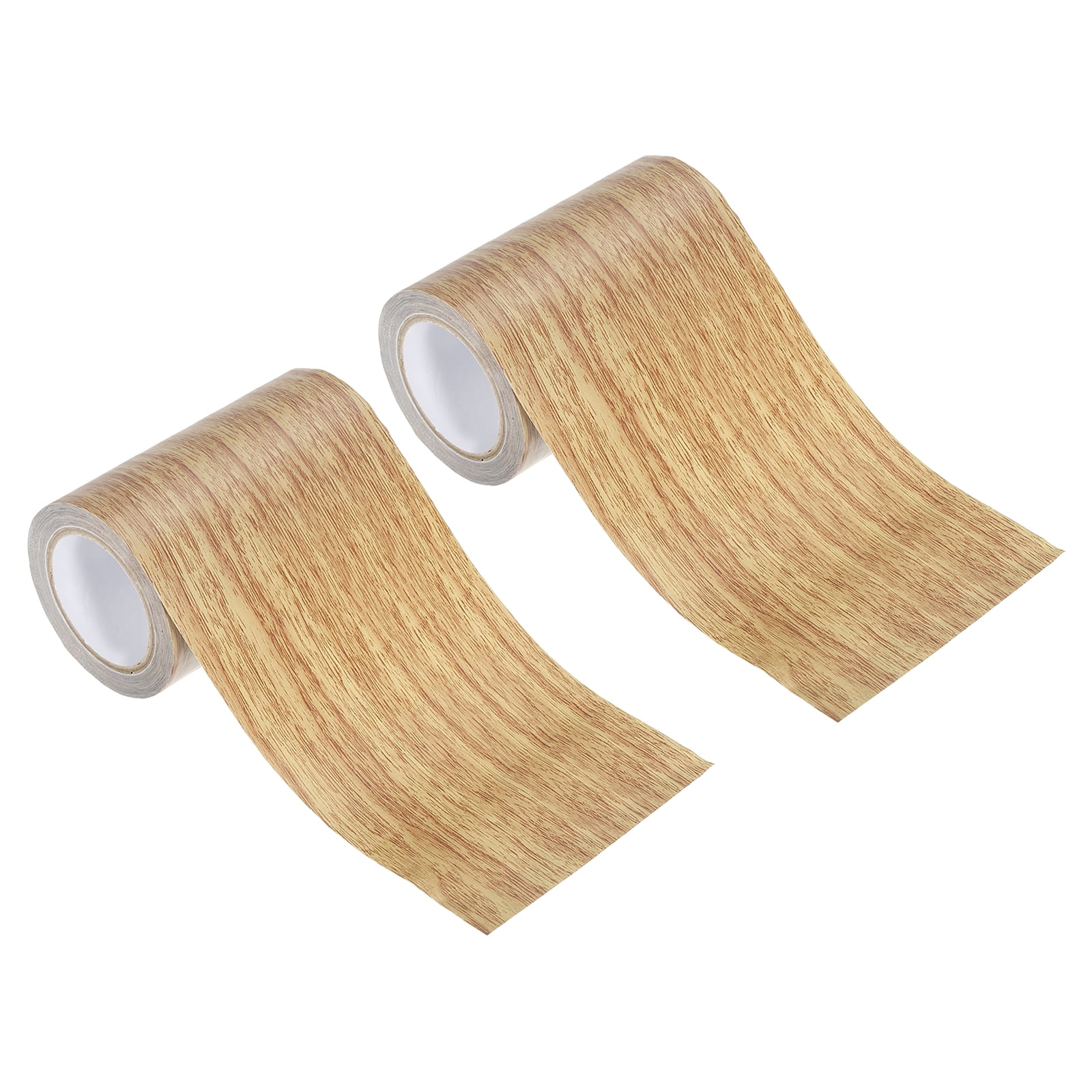 Realistic Wood Grain Repair Tape – 4" X 33' Roll, Self-Adhesive Vinyl With Scraper, Natural Oak