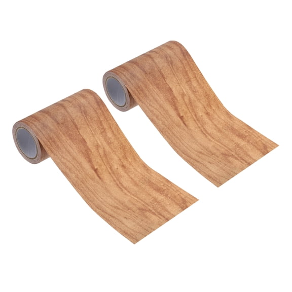 Uxcell Wood Grain Repair Tape Self Adhesive Realistic Textured Repair Tape Patch Chestnut Maple 4"x15ft