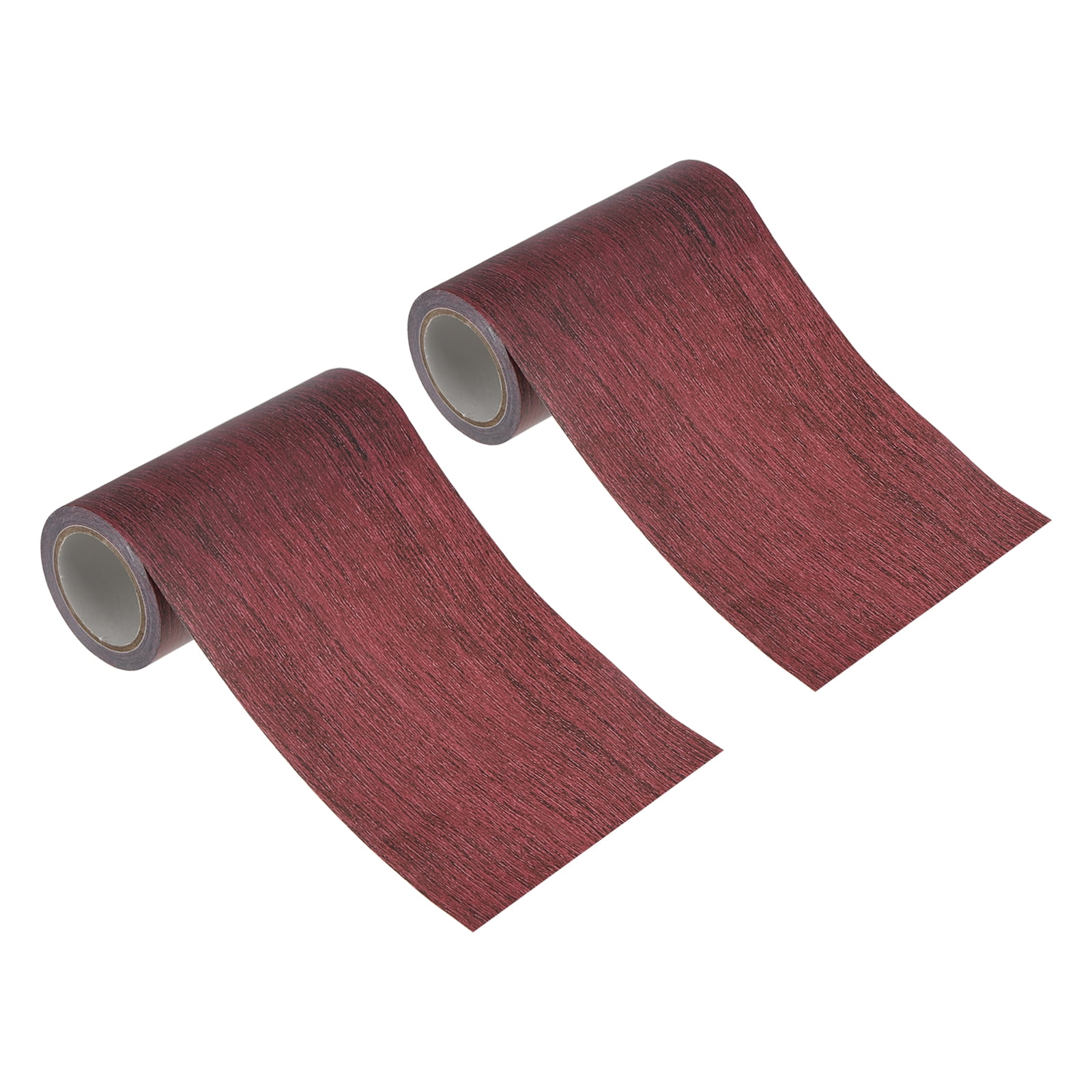 Uxcell Wood Grain Repair Tape Self Adhesive Realistic Textured Repair Tape Patch Dark Chestnut Mahogany 4"x15ft