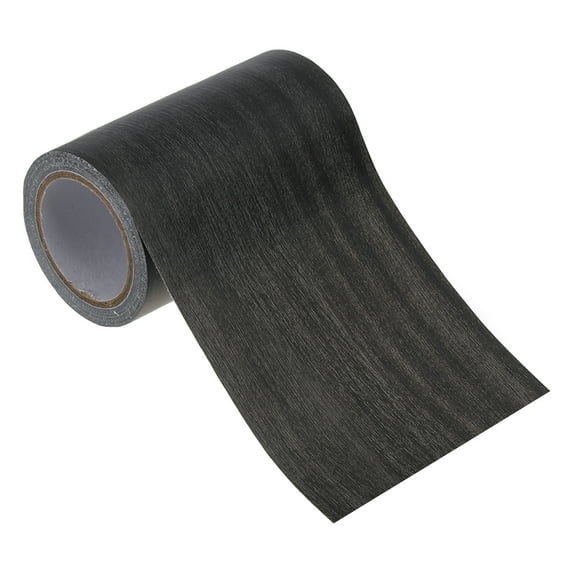 Uxcell Wood Grain Repair Tape, Self Adhesive Realistic Textured Repair Tape Patch for Floor Door Table Cabinets Desk Ebony 2.2"x15ft