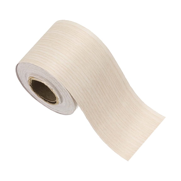 Uxcell Wood Grain Tape, Self-Adhesive Wood Texture Repair Tape Realistic Wooden Effect Patch for Furniture Cabinets Floor Walls Poplar Wood 2" x 32 ft