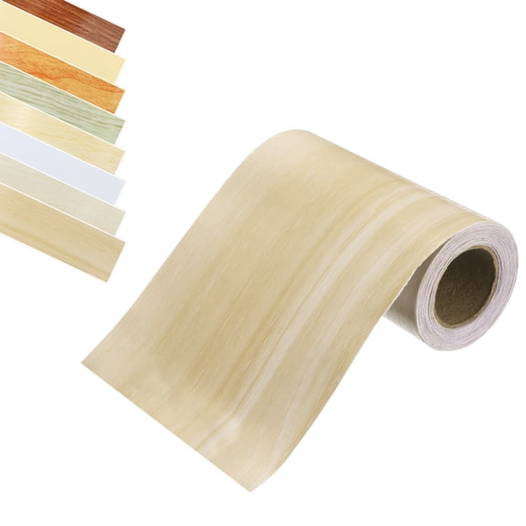 Wood Grain Tape, 2" x 33Ft Self-Adhesive Wood Grain Repair Tape Wood Colored Tape Repair Patch (White/Beige)