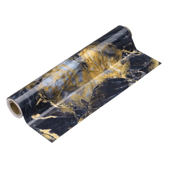 Uxcell Wood Grain Wallpaper Border 12" x 16.4ft Textured Frame Sticker, Sapphire Blue