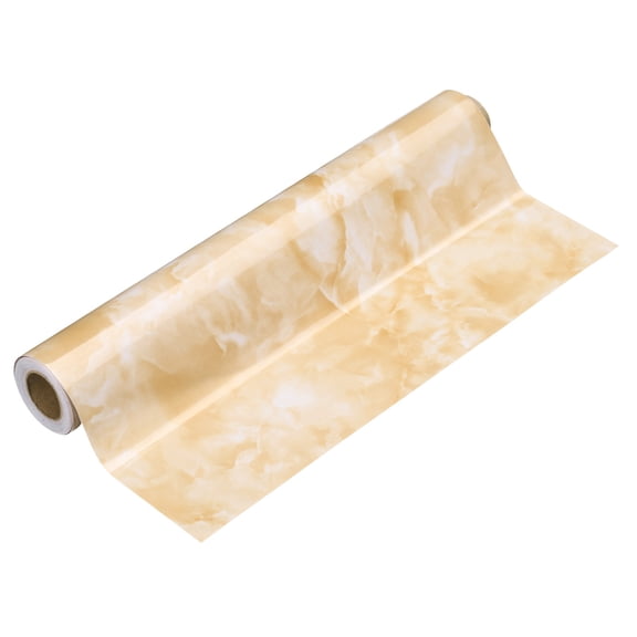 Uxcell Wood Grain Wallpaper Border 12" x 16.4ft Textured Frame Sticker, Yellow Jade