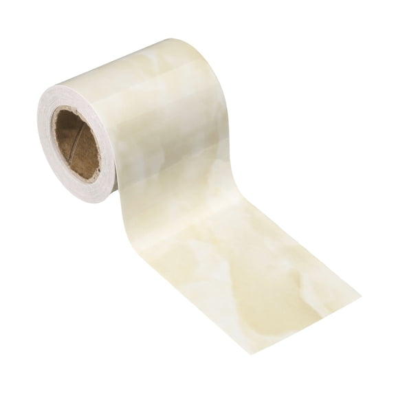 Uxcell Wood Grain Wallpaper Border 2" x 16.4ft Textured Frame Sticker, White Jade