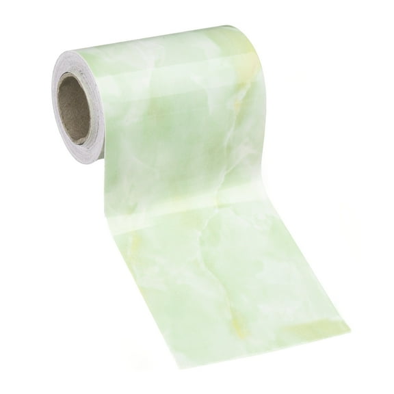 Uxcell Wood Grain Wallpaper Border 4" x 16.4ft Textured Frame Sticker, Agate Green