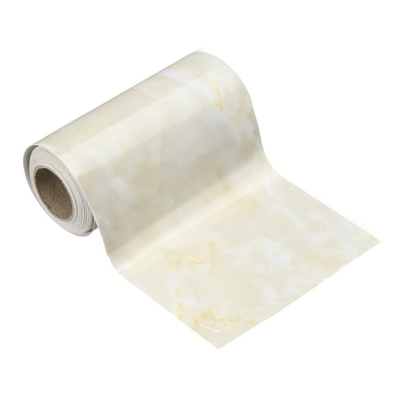 Uxcell Wood Grain Wallpaper Border 4" x 16.4ft Textured Frame Sticker, White Jade