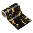 thumbnail image 1 of Uxcell Wood Grain Wallpaper Border 5" x 16.4ft Textured Frame Sticker, Black Gold, 1 of 7