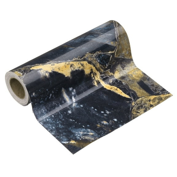 Uxcell Wood Grain Wallpaper Border 6" x 16.4ft Textured Frame Sticker, Sapphire Blue