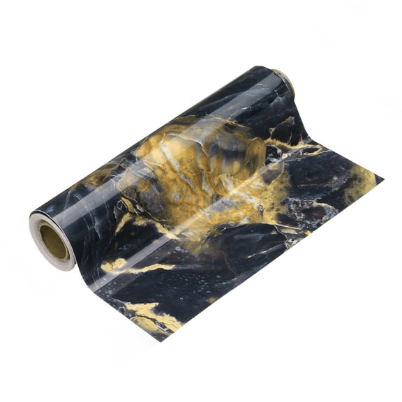 Uxcell Wood Grain Wallpaper Border 8" x 16.4ft Textured Frame Sticker, Sapphire Blue