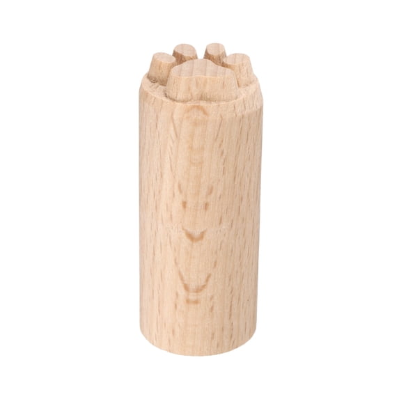 Uxcell Wood Pottery Tools Stamps 0.8" Dia Wood Block Print Stamps Paw Pattern