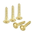 thumbnail image 1 of Uxcell Wood Screws M2.5 x 12mm Slotted Round Head Brass Self-Tapping Screw WoodWorking Screw 40 Pack, 1 of 6