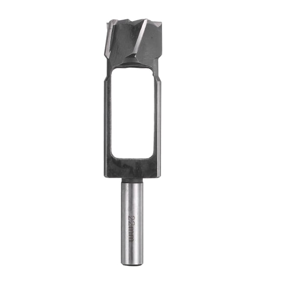Uxcell Wood Tenon Dowel Plug Cutter 22mm Metric HSS Tenon Cutting Tools Drill Bit