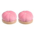 thumbnail image 1 of Uxcell Wooden Base Needle Pincushions Japanese Style Pin Cushions, Pink 2 Pack, 1 of 5