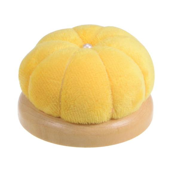 Uxcell Wooden Base Needle Pincushions Japanese Style Pin Cushions, Yellow