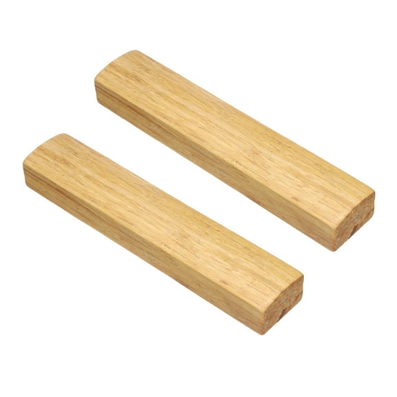 Uxcell 1 Pair Calligraphy Paper Weights, 7.1" Wooden Paperweight Desk Accessory for Home Office Calligraphy Practice Drawing Writing, Gift for Writers Professionals, Khaki