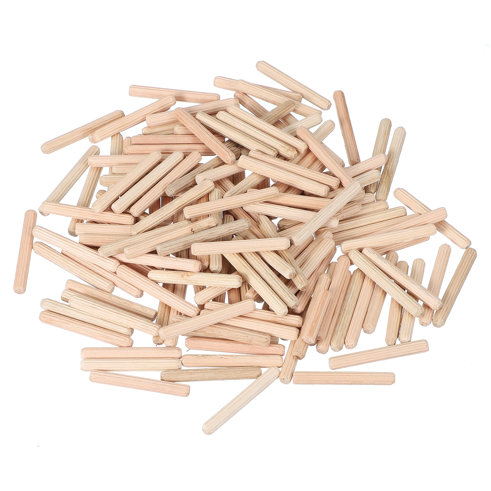 SENJEOK 1000 PCS 5/16 Inch Wooden Dowel Pins, Sall Fluted Dowel Pins