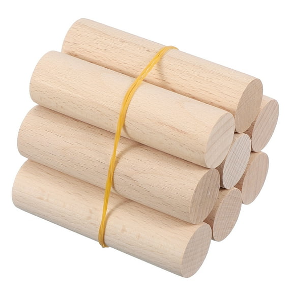 Uxcell Wooden Dowel Rod, Wood Dowels Unfinished Round Wood Sticks Precut Wooden Rods for Craft DIY Project Home Decor 100 x 28mm