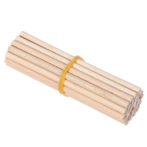 Uxcell Wooden Dowel Rod, Wood Dowels Unfinished Round Wood Sticks Precut Wooden Rods for Craft DIY Projects Home Decor 100 x 5mm