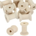 thumbnail image 1 of Uxcell Wooden Empty Spools 1.2" x 0.8", Unfinished Wood Sewing Thread Spool for Crafts Embroidery, Wood Color 20Pcs, 1 of 6