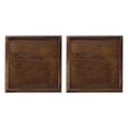 thumbnail image 1 of Uxcell Wooden Serving Tray, Square Decorative Platter for Food and Drinks Serving Brown 7.1x7.1 Inch, 1 of 6