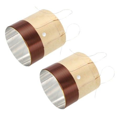 Uxcell Woofer Voice Coil 1.75 Inch 2 Layers Round Copper Wire Speaker Voice Coil for Speaker Repair 2 Pack