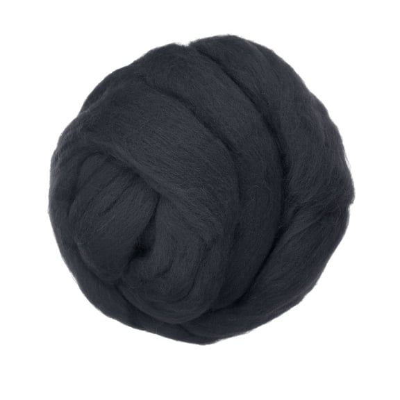 Uxcell Wool Roving Yarn, 150G/5.3OZ Soft Felting Wool Pure Chunky Roving Yarn Bulk for Needle Felting Knitting Blanket Spinning Weaving DIY Craft, Gray