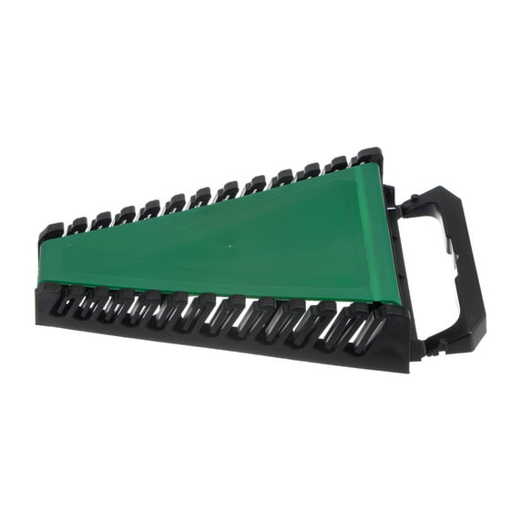 Uxcell Wrench Organizer Rack 12 Slots 8.3" x 5.9" ABS Plastic Tool Holder with Handle for Carrying