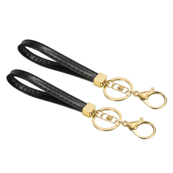 Uxcell Wrist Lanyard for Key, Wristlet Strap Keychain Hand Wrist Lanyards Black