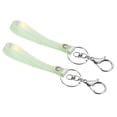 thumbnail image 1 of Uxcell Wrist Lanyard for Key Wristlet Strap Keychain Silver Keyring Yellow, 1 of 5