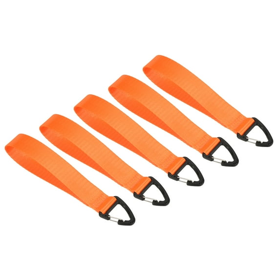 Uxcell Wrist Lanyard for Keys Wristlet Strap Key Chain Holder for Outdoors Orange