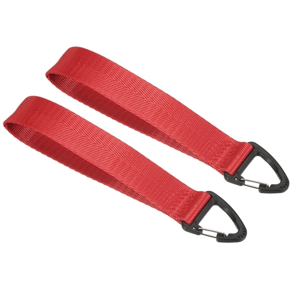 Uxcell Wrist Lanyard for Keys, Wristlet Strap Key Chain Holder for Outdoors, Red 2 Pack